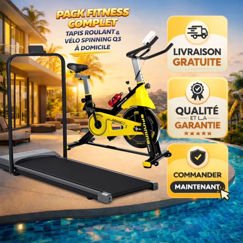 A .Pack  Vélo spinning Q3 & Tapis de Course