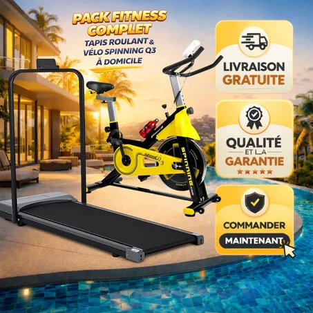 A .Pack  Vélo spinning Q3 & Tapis de Course