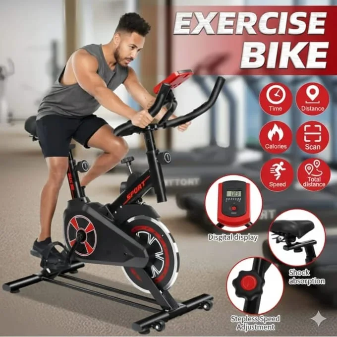 Ensemble Fitness à Domicile – Vélo Spinning Q2 & Tapis de course 🔥