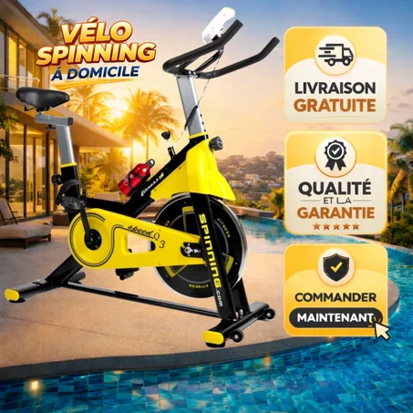 .C.Vélo d'Exercice Vertical pour une Séance de Fitness Parfaite à Domicile