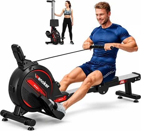 Rameur Magnétique Pliable – Entraînement Cardio Complet à Domicile