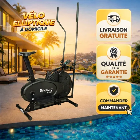 G.Vélo Elliptique Multifonction : Entraînement Cardio et Renforcement Musculaire à Domicile