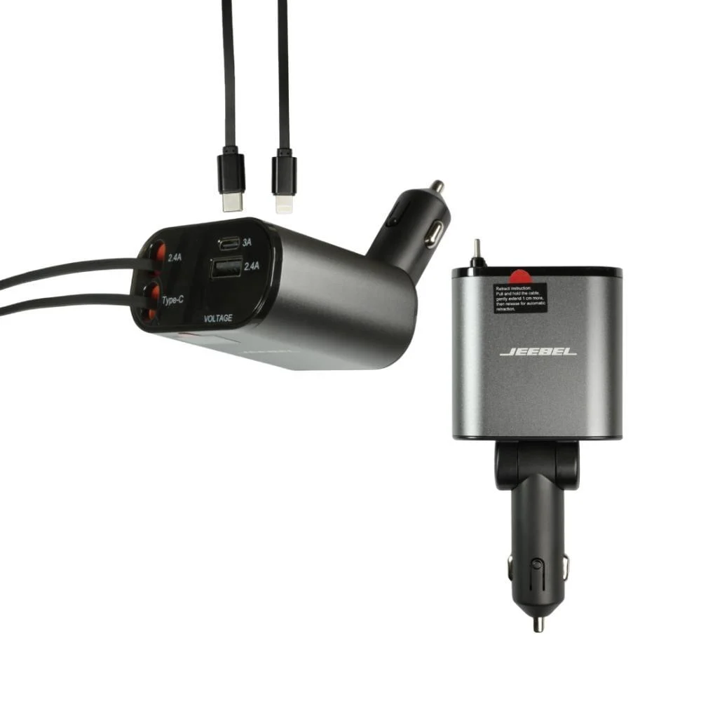 حامل هاتف مغناطيسي للسيارة - 360 درجة - k007 + شاحن السيارة الذكي 4 في 1 – قوة وأناقة