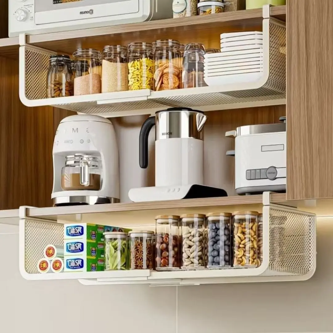 رف التخزين القابل للتمدد  ودّع الفوضى واستمتع بمساحة إضافية في ثوانٍ