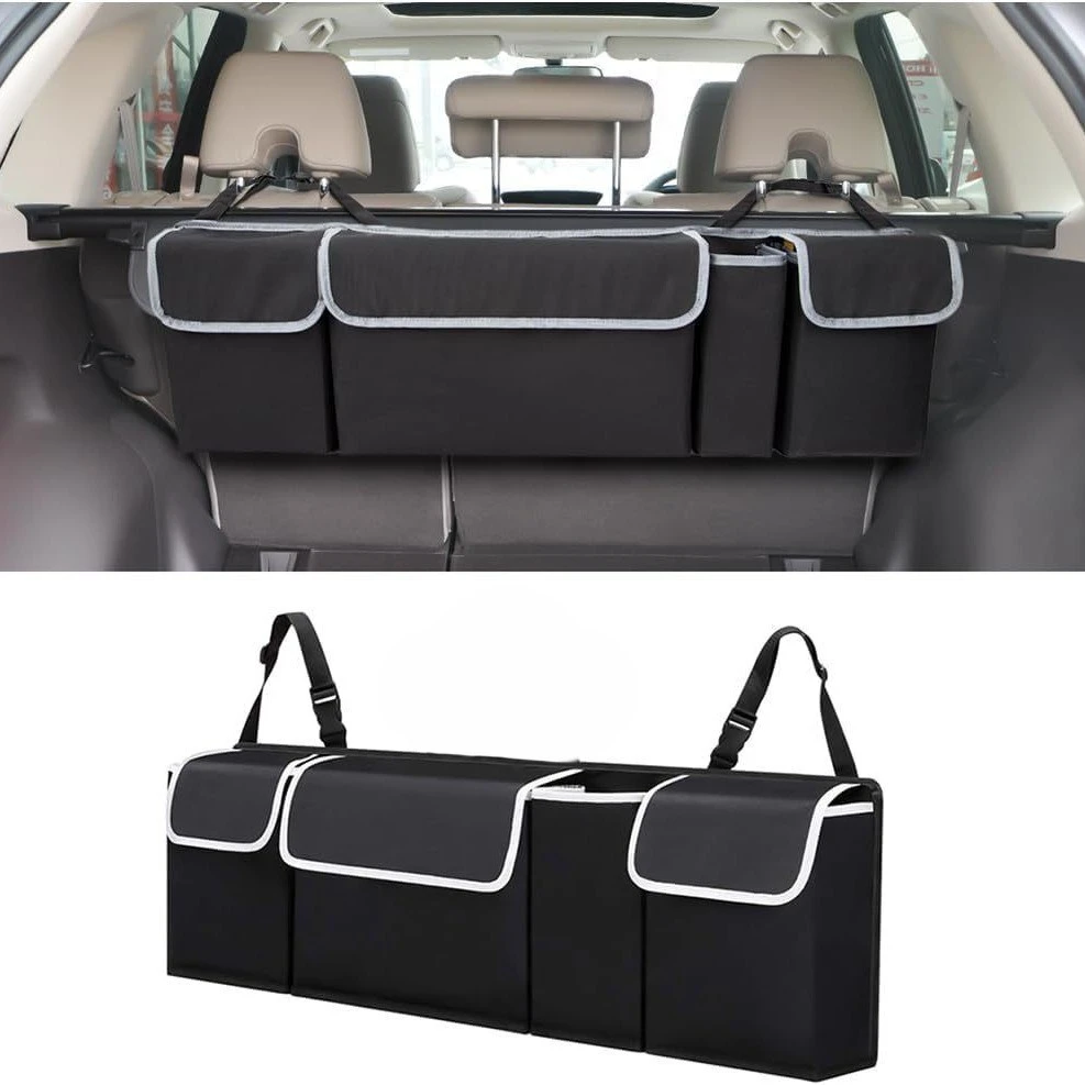 منظم صندوق السيارة متعدد الجيوب – لتخزين أنيق ومرتب!