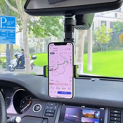 حامل الهاتف للسيارة بمرآة الرؤية الخلفية