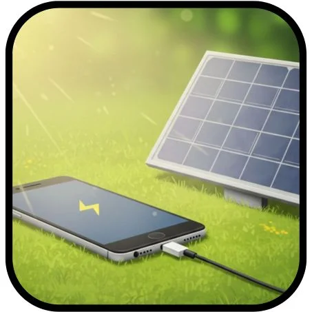 شاحن شمسي للهاتف المحمول