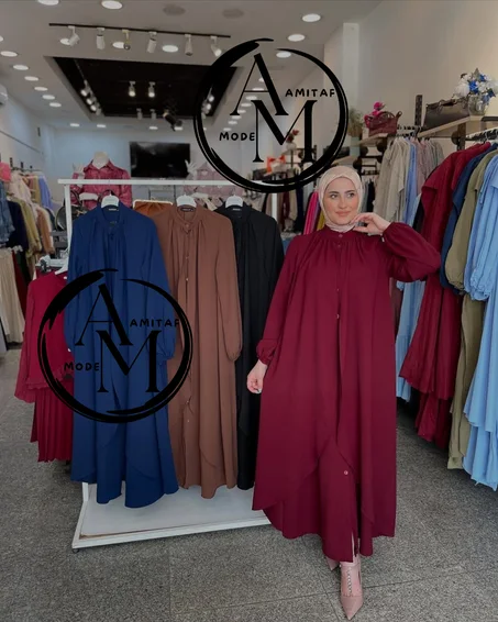2 en 1 Abaya et Robe chic
