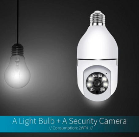 كاميرا ذكية بتصميم مصباح أنيق