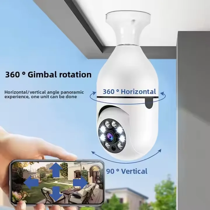 360° Smart Bulb Camera – Protect Your Home Day & Night