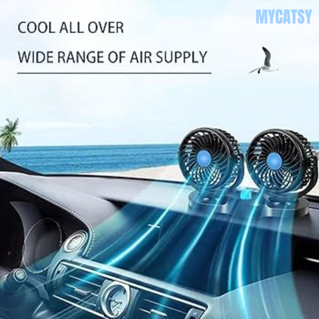 Double headed vehicle fan