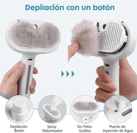 فرشاة تنظيف وإزالة شعر الحيوانات الأليفة بتقنية البخار