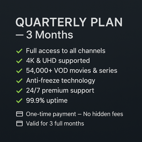 Quarterly Plan 3 Months