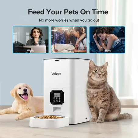 mangeoire pour animaux de compagnie Wifi-smart-4L , آلة تغذية الذكية للحيوانات الأليفة