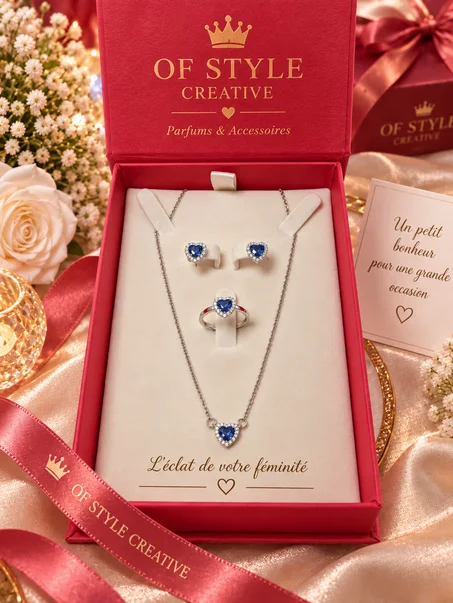 💙 Coffret Cœur Saphir 💎✨
