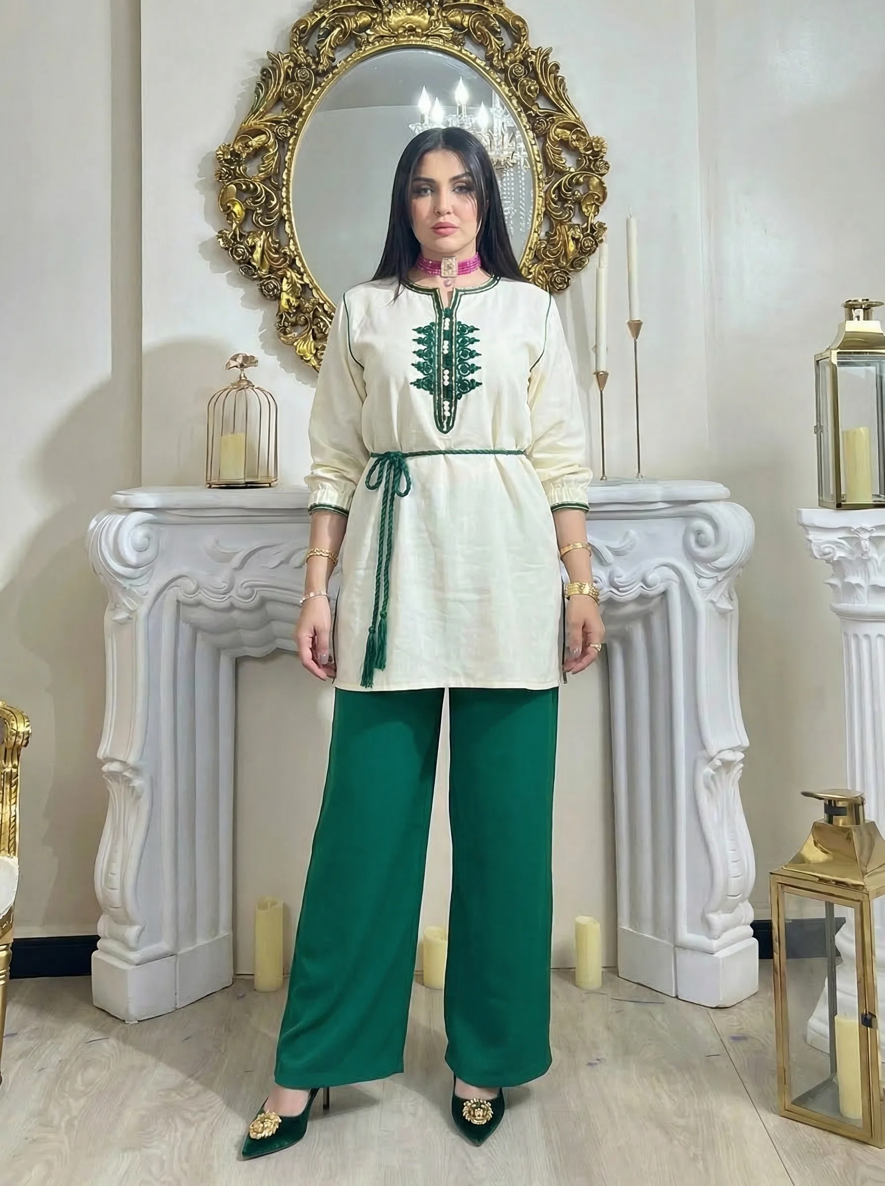 طقم لينا الزمردي ✨💚