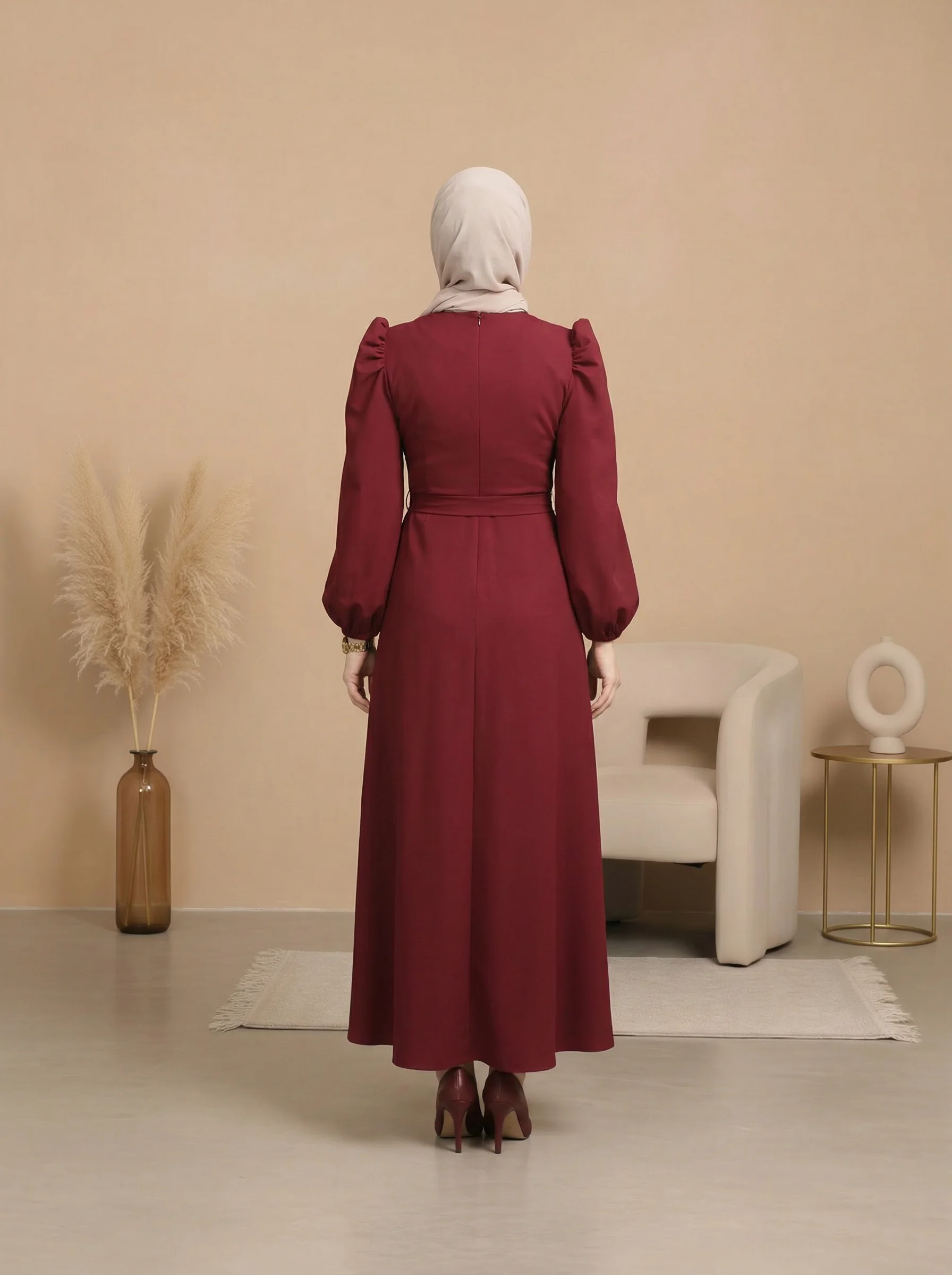 روب أمورا العنابي الأنيق✨