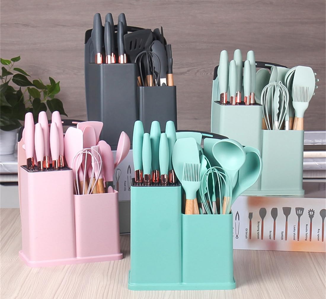 19-in-1 Kitchen Cooking utensils and Cutting set