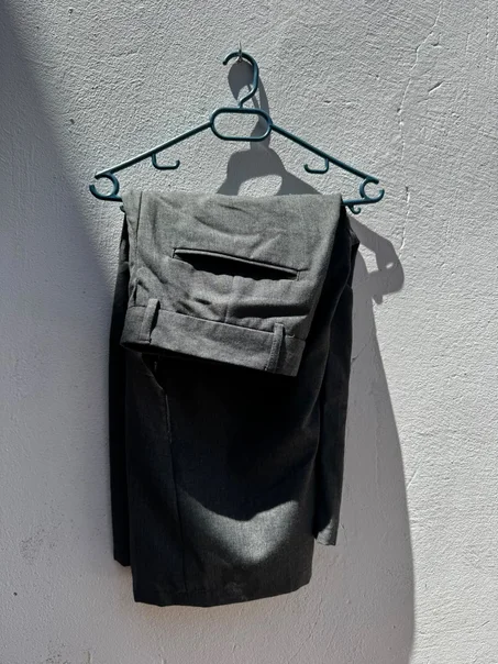 Gray Tailored Shorts - revintajed