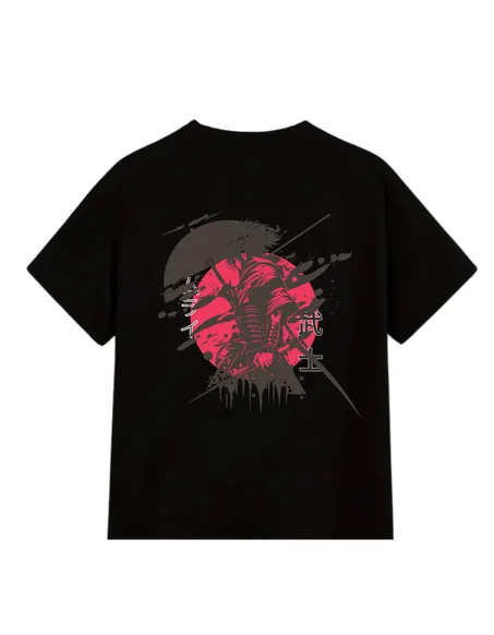 Rbahi “Crimson Shadow” Graphic Tee – 100% Cotton