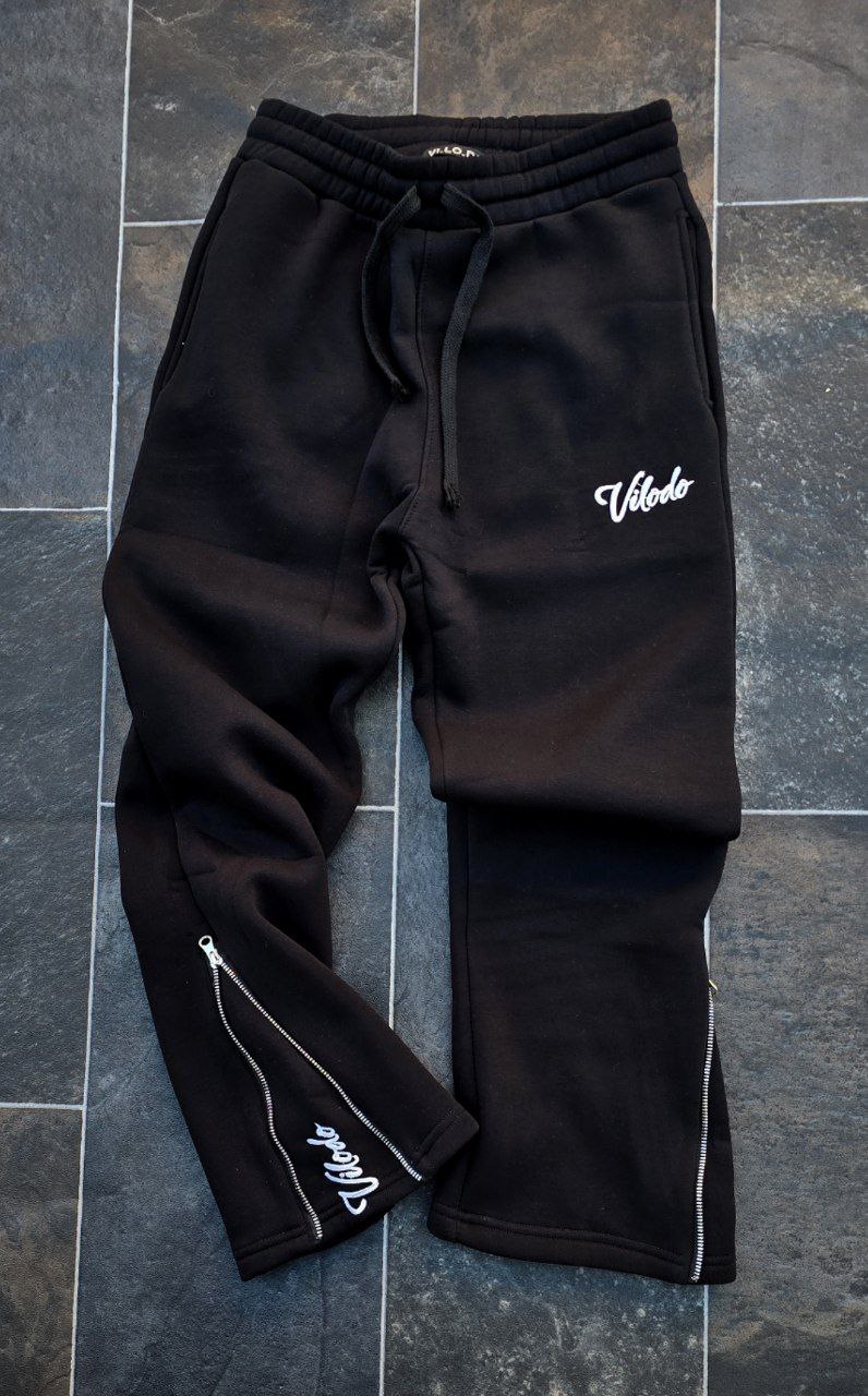Vilodo Signature Zip-Pants – Black / Grey