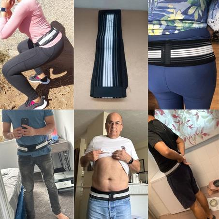 Lower back and hip support belt