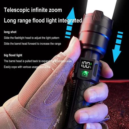 High-Powered LED Flashlights with Display Light