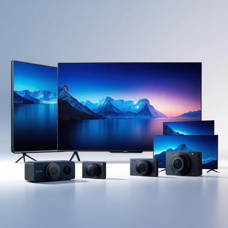 التلفزيونات والكاميرات