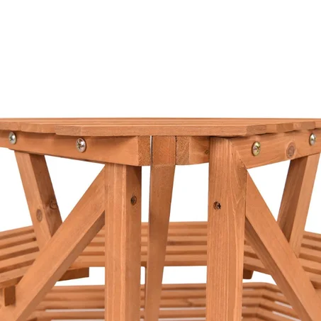 Wood corner plant stand 3 floor