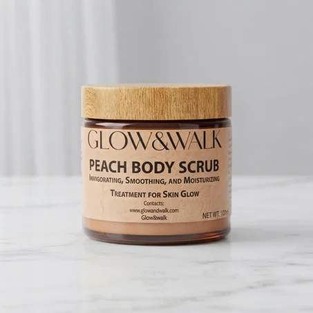 Glow&Walk Peach Body Scrub