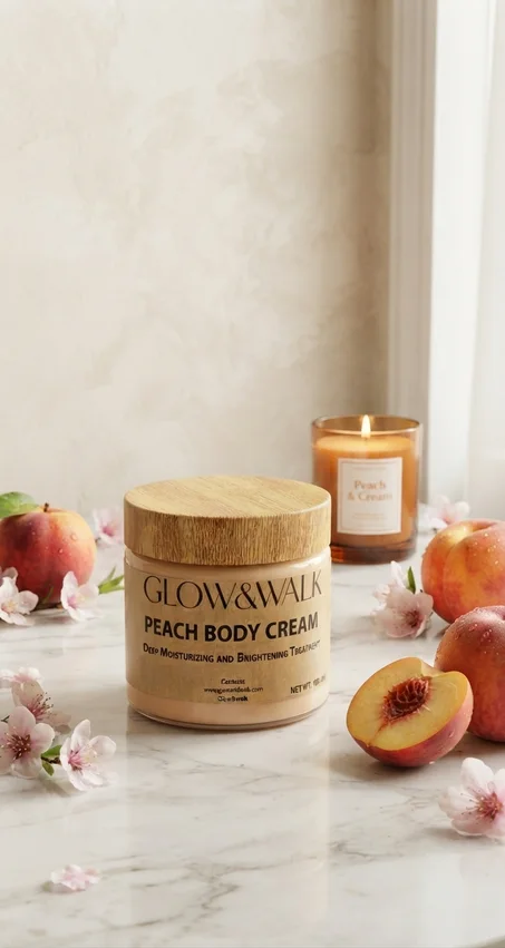 Glow&walk luxurious Peach Body Cream