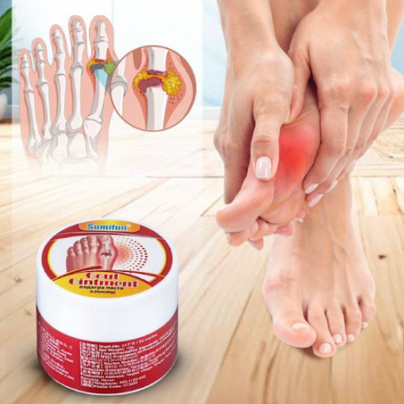 علاج  طبيعي  سريع  لتشققات القدمين لمرضى السكري  و لألام المفاصل و الركب و النقرس "  Gout Relief Ointment  "