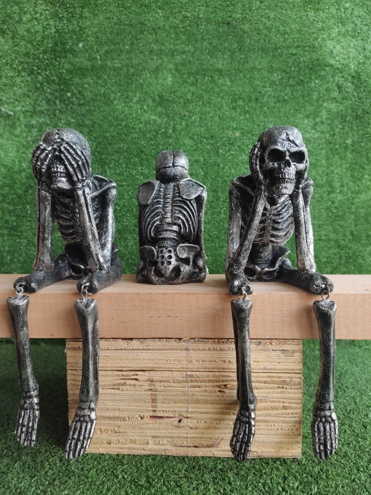 Lot de 3 Squelettes de la Sagesse – Décoration Articulée