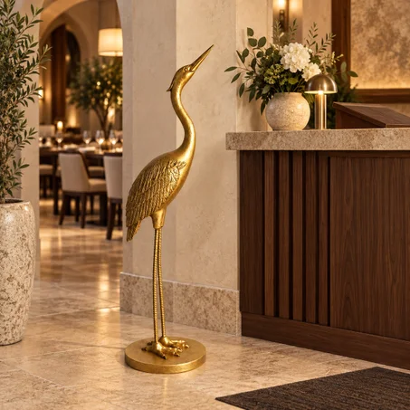 Héron Majestueux – Sculpture Décorative Grand Format