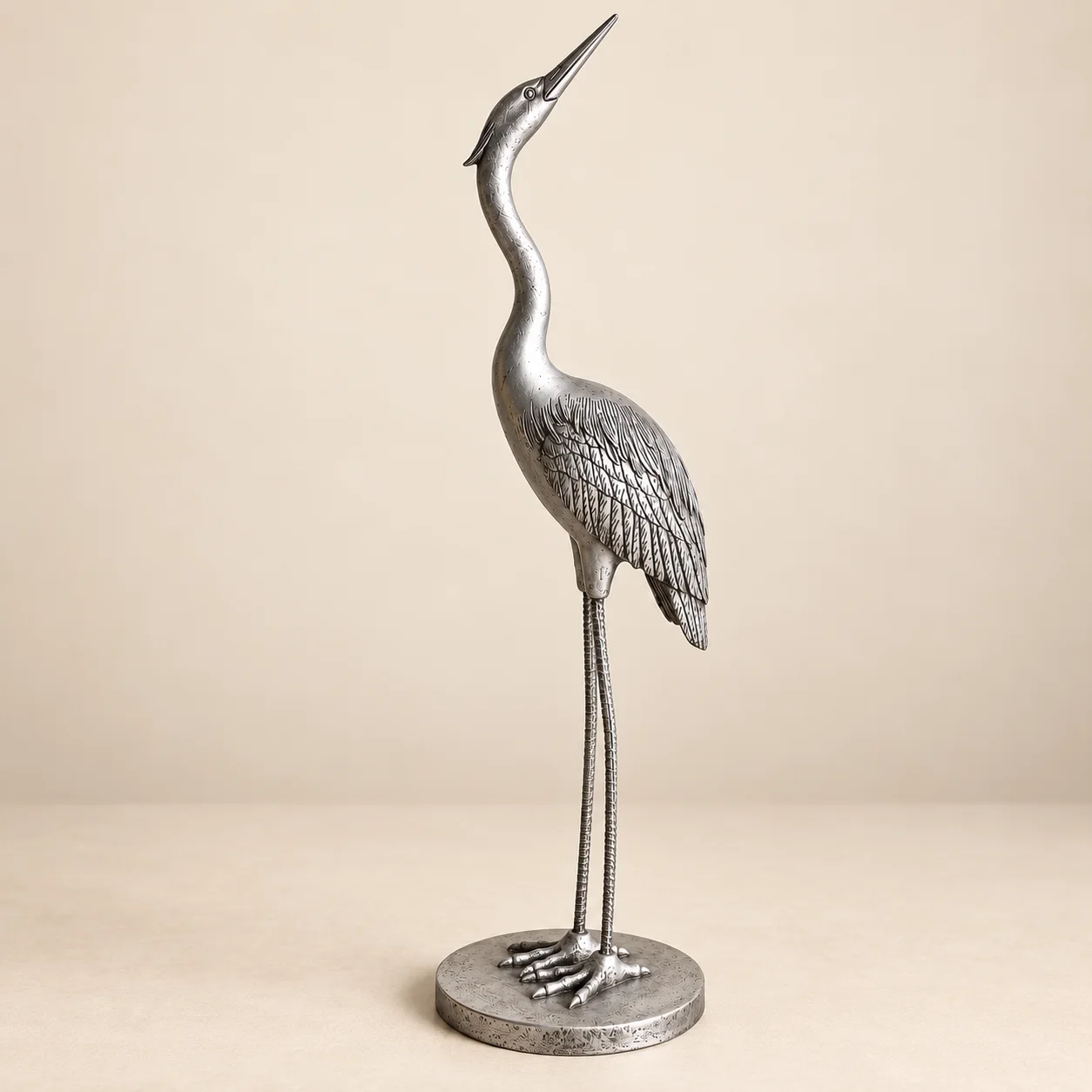 Héron Majestueux – Sculpture Décorative Grand Format