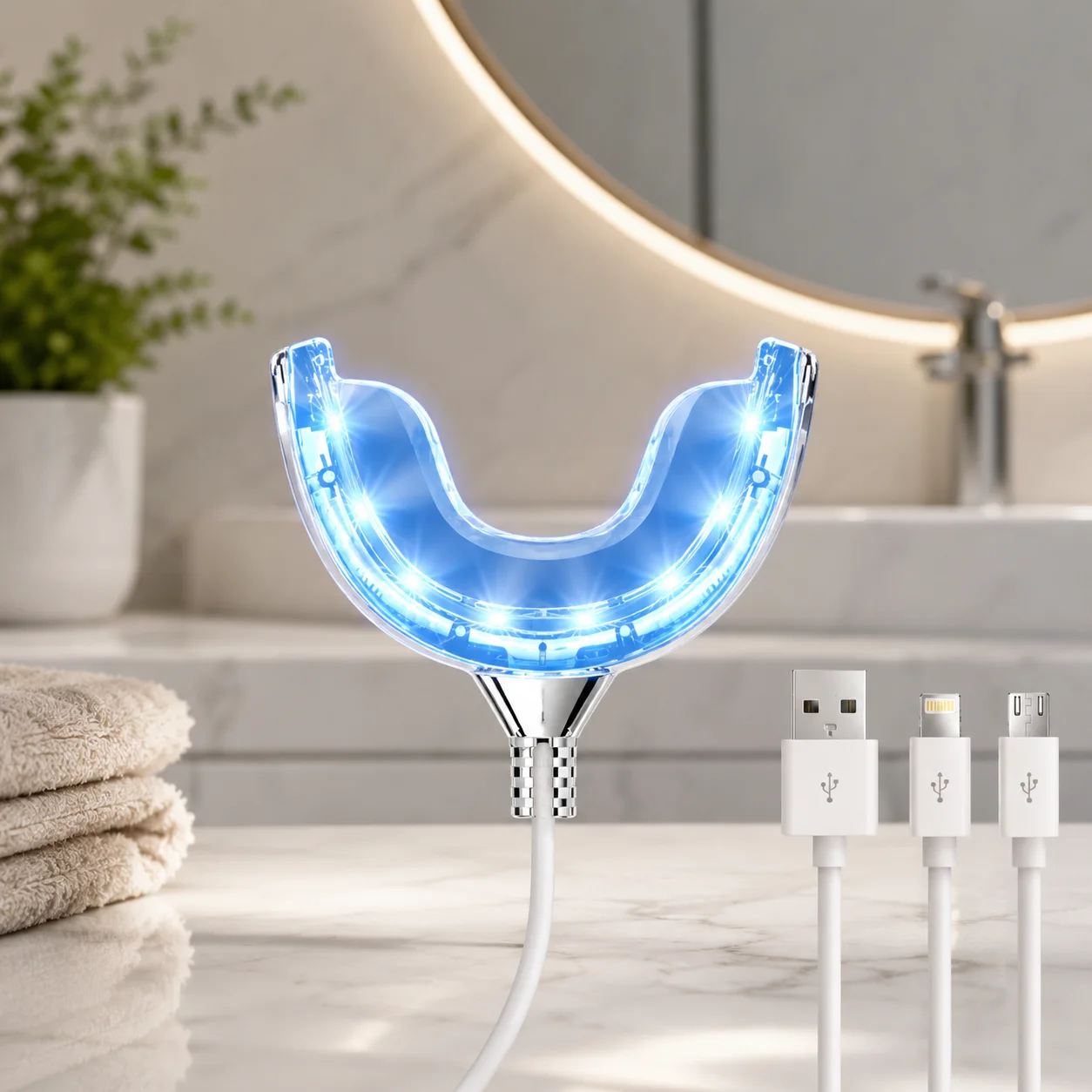 SmileGlow Pro – جهاز تبييض الأسنان الاحترافي