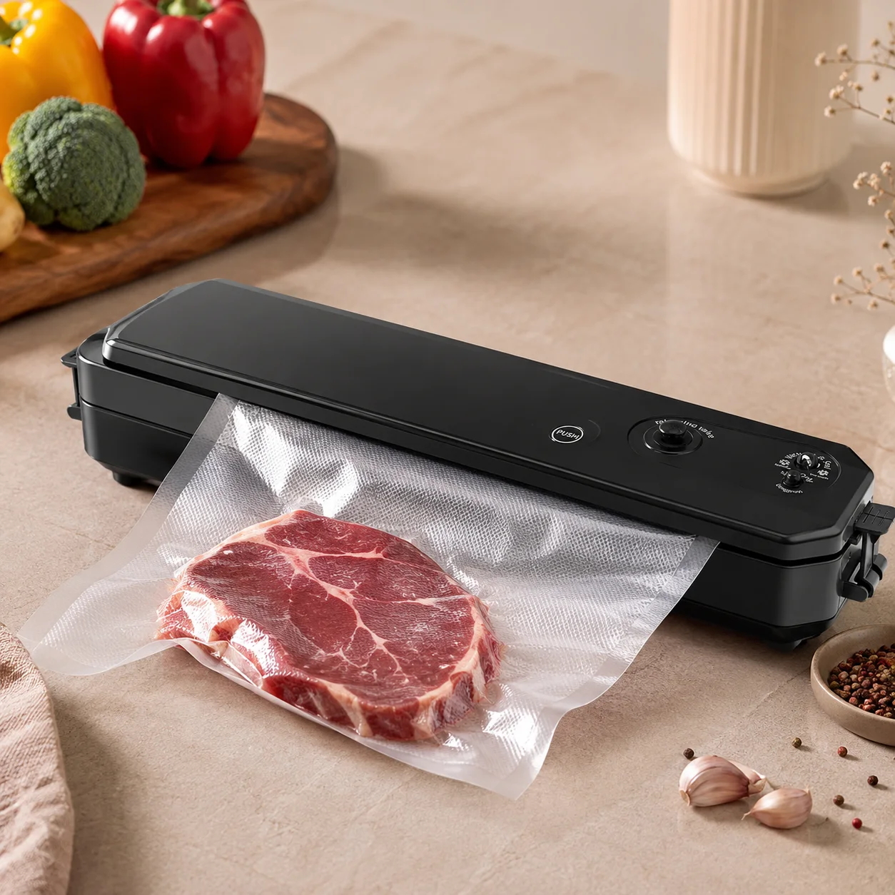 ماكينة التغليف بالتفريغ الهوائي (Vacuum Sealer)