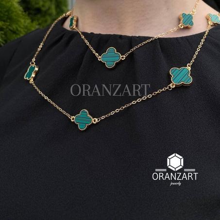 sautoir chic en vert