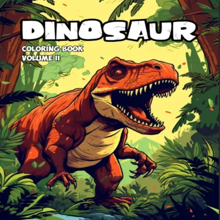 Dinosaur Coloring Book - Volume 2