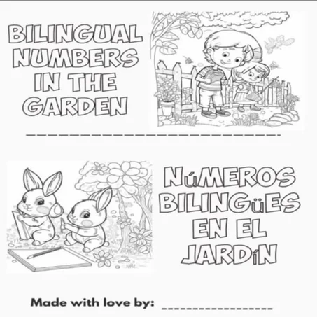 Bilingual Numbers Coloring