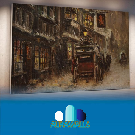 لوحة جدارية  Charles De Lacy's Mural  - عربة الشتاء