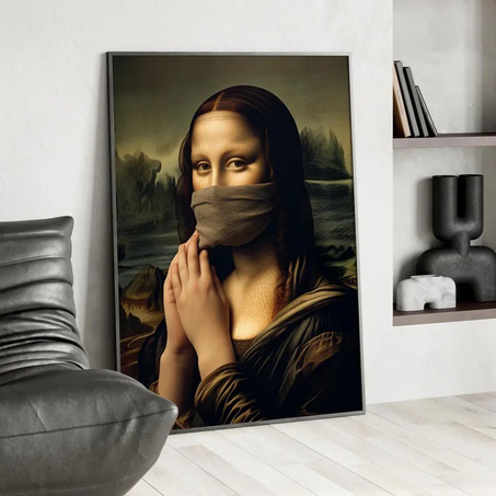 مطبوعة من اجود انواع الكانفس Classic art -mona lisa