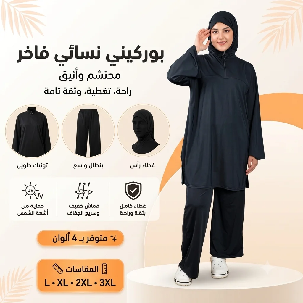 Bourkini Palmier. 3 ps