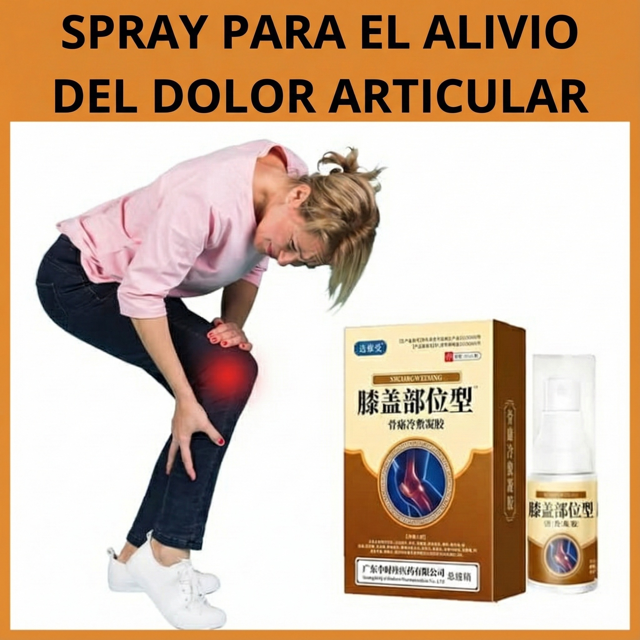 Spray para aliviar el dolor articular