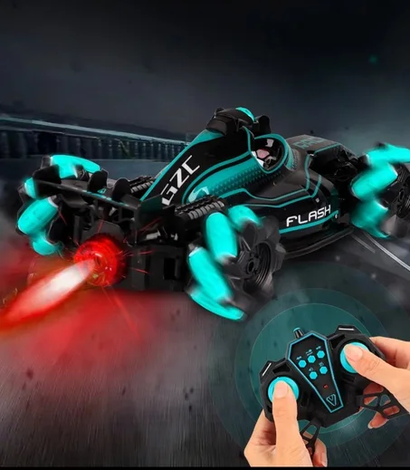 🔥 سيارة ألعاب خارقة بتحكم بالحركات – دوران 360°، إضاءة LED، وأداء لا يُقاوم