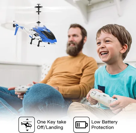 🔥 طائرة هليكوبتر ذكية للأطفال بتقنية الاستشعار – تحكم سهل وإضاءة LED