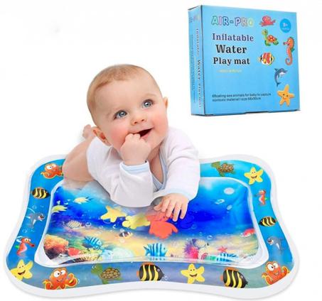 Tapis d’Eau Gonflable pour Bébé Avec 6 Créatures Marines