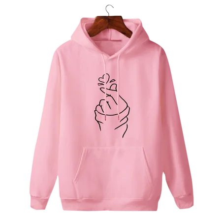 Hoodie-Finger heart