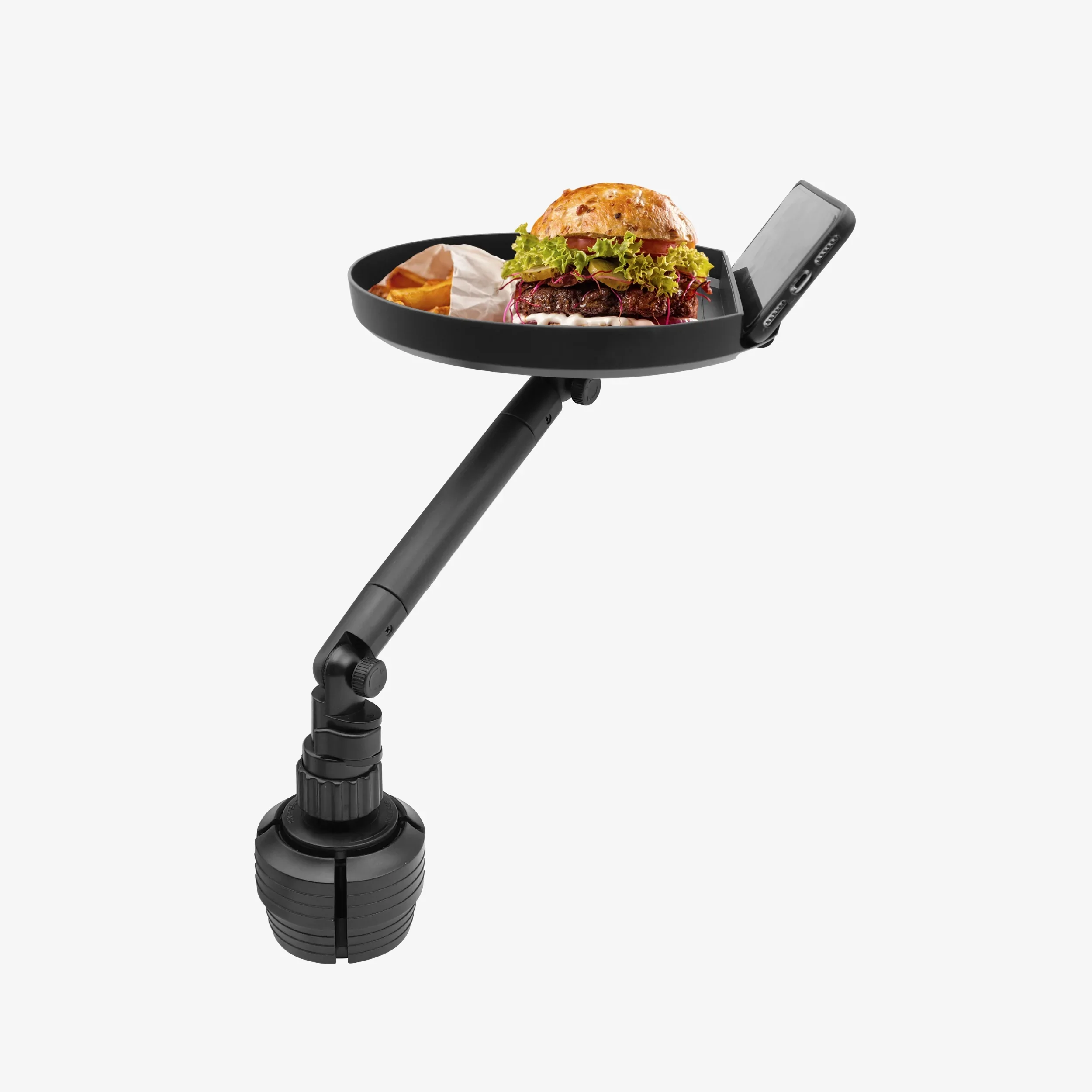 صينية  للسيارة مع حامل هاتف