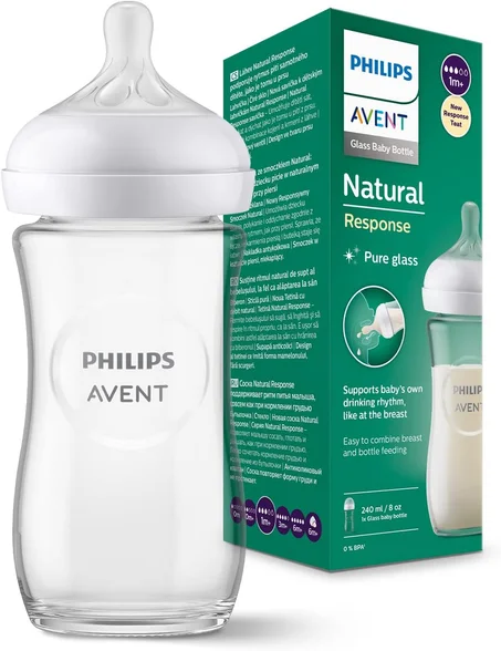 PHILIPS AVENT BIBERON EN VERRE 240 ML 1 m+
